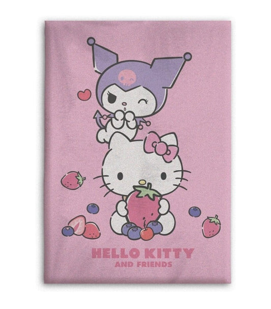 Plaid polaire kuromi hello kitty