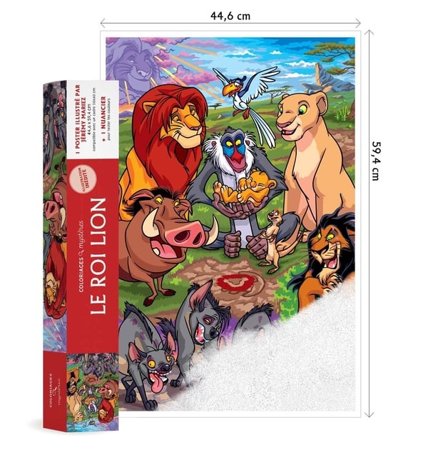 Poster à colorier Roi Lion
