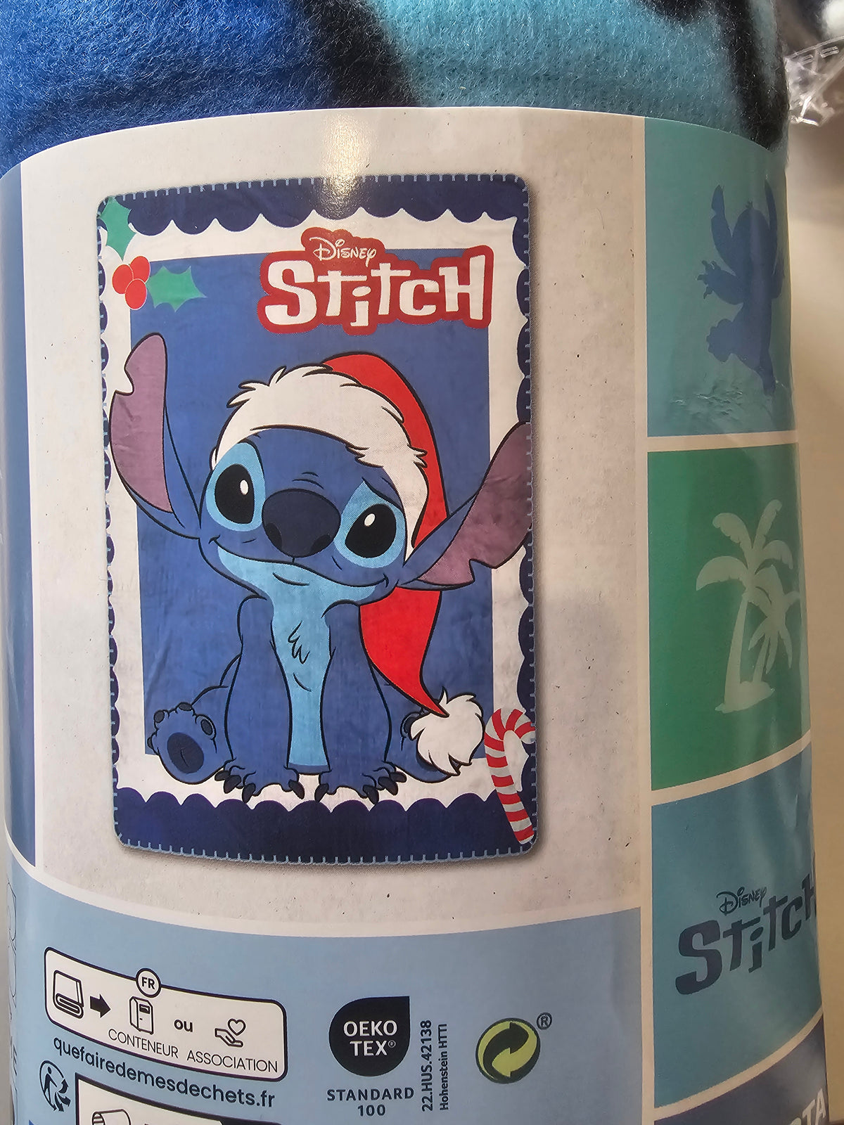 Plaid polaire stitch Noël